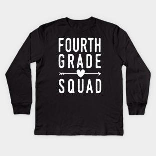 4th Grade squad Kids Long Sleeve T-Shirt